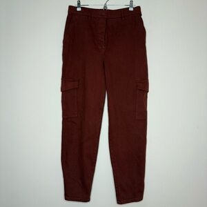ARITZIA WILFRED FREE Modern Cargo Brick High Waist Cotton Gorpcore Cargo Pants